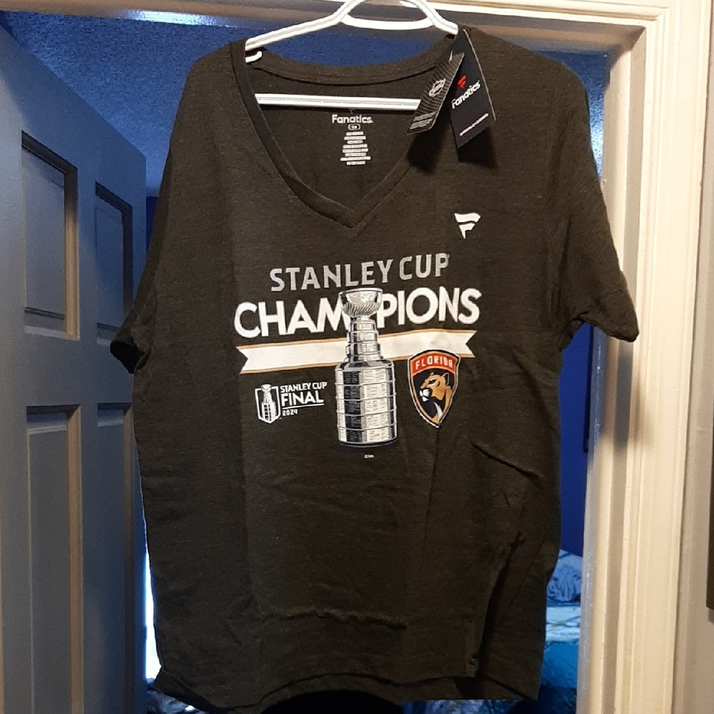 Fanatics Black Stanley Cup Champions T-Shirt